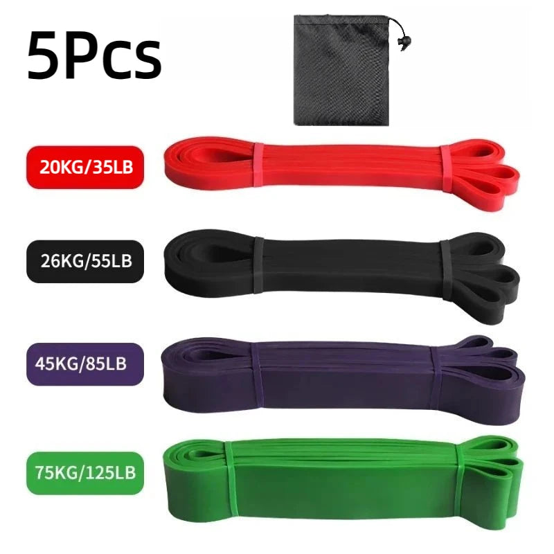 Tpe Elastic Resistance Band Set For Strength Training And Yoga